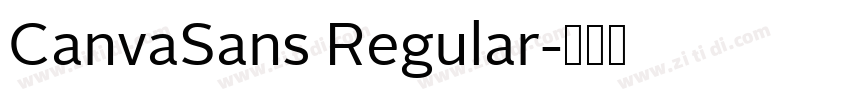 CanvaSans Regular字体转换